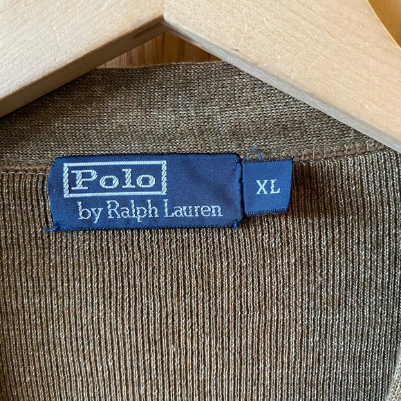 Vintage POLO Linen cardigan jacket - Picture 3 of 10